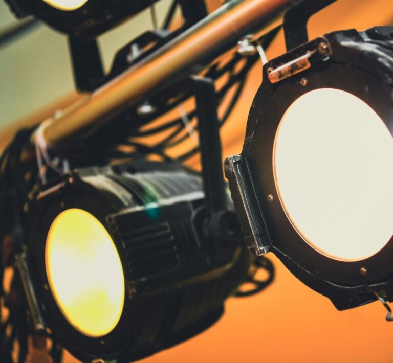 Close-up Photo of a Black Spotlight, Photo by Suki Lee